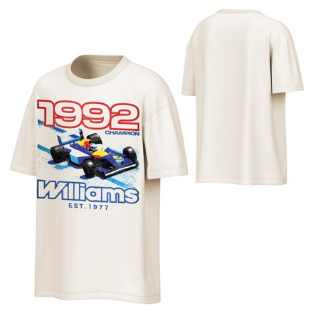 Rokit Williams Racing 1992 Racer Heavyweight T-Shirt - Cream