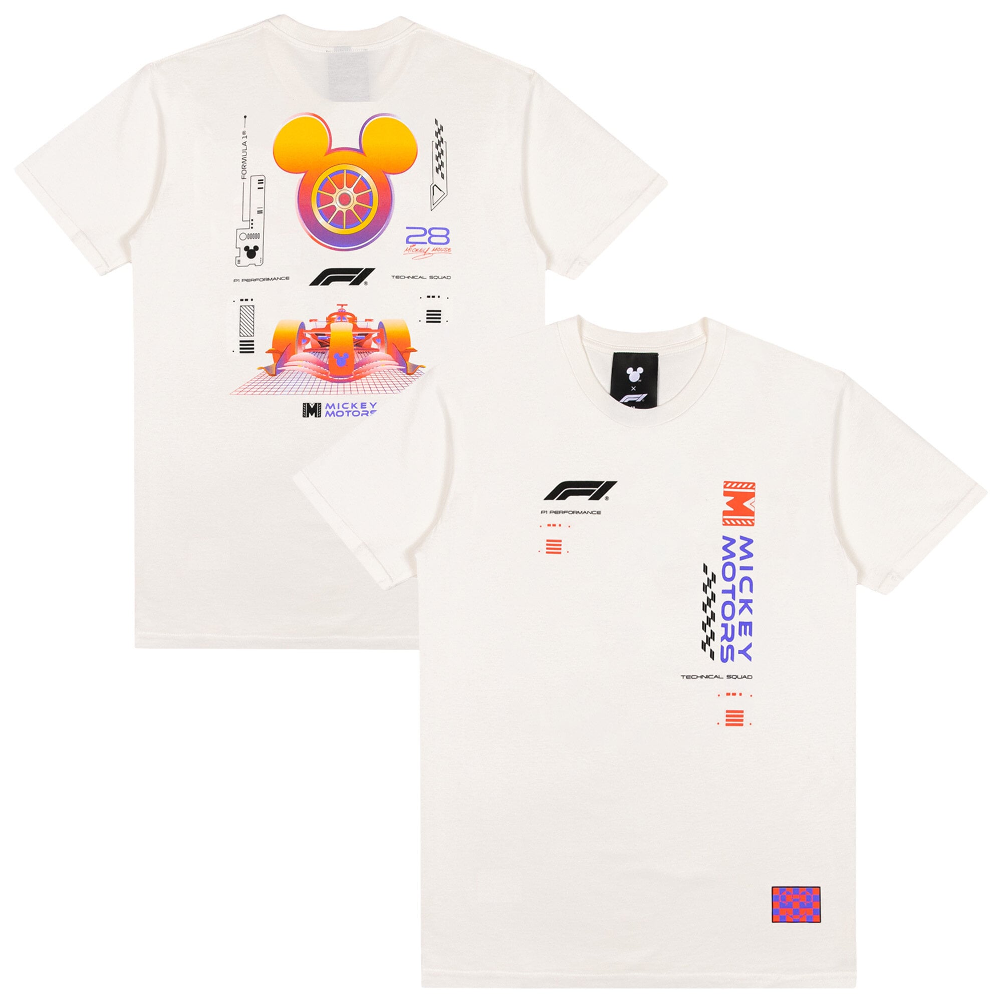 Formula 1 X Disney Mickey Glow T-Shirt - Ivory