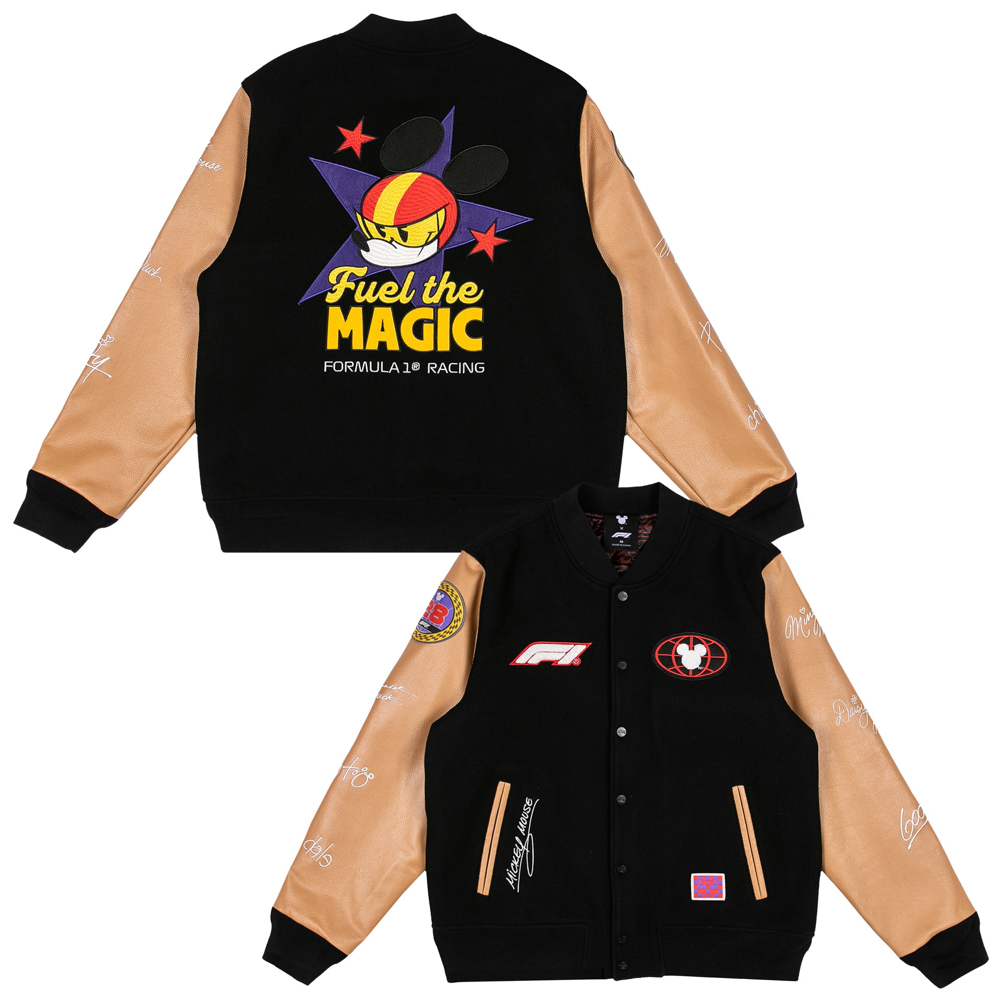 Formula 1 X Disney Varsity Jacket - Black - Unisex