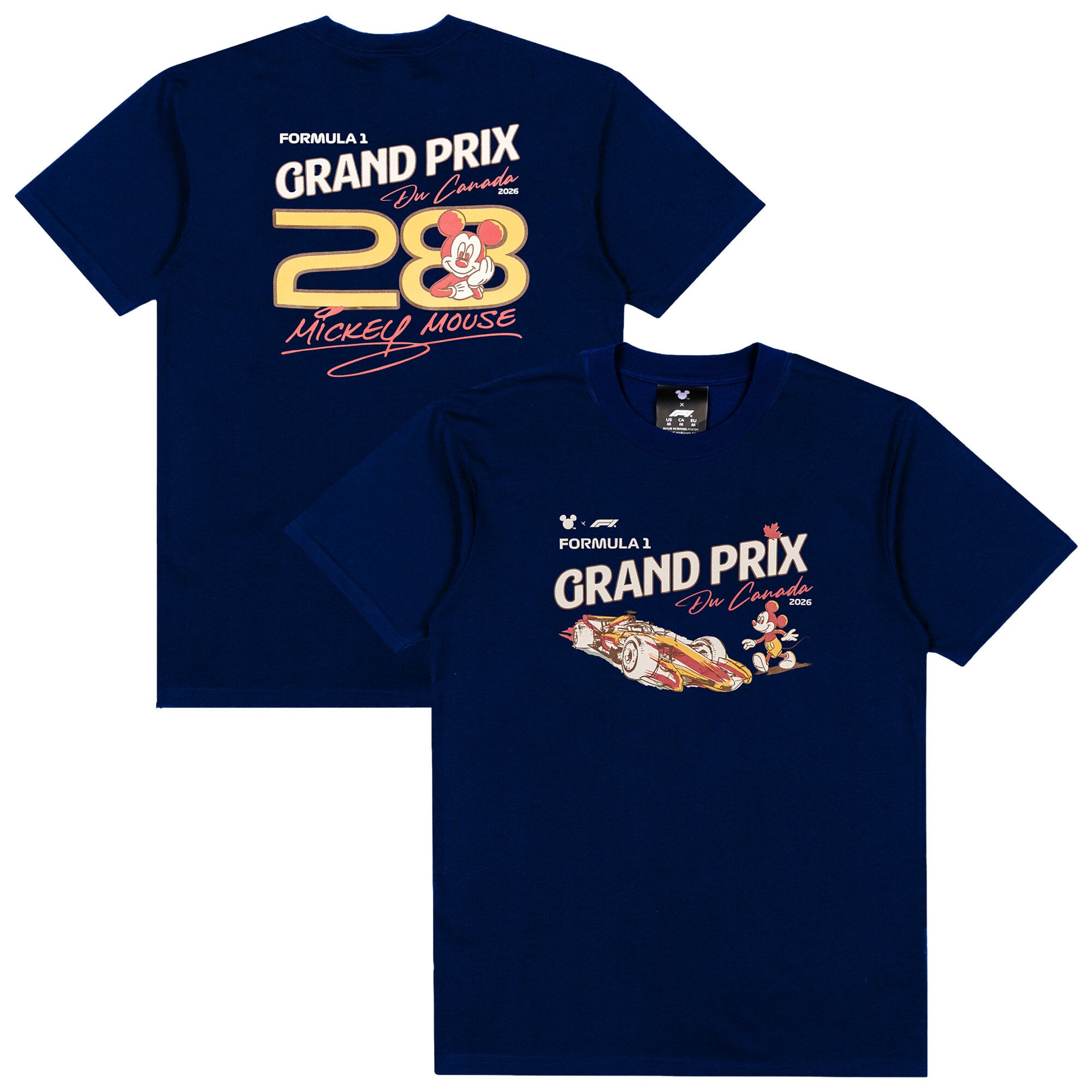 Formula 1 X Disney Special Edition Canada GP T-Shirt - Navy - Unisex