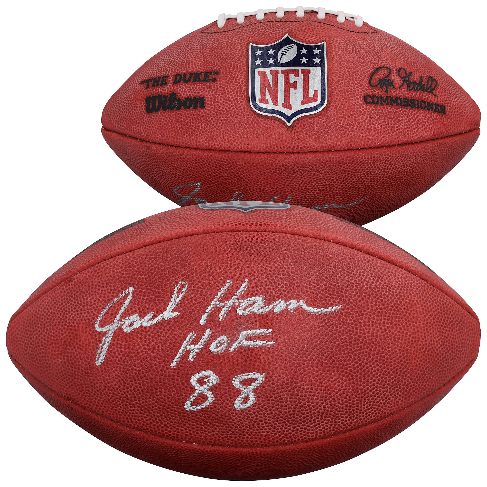 Jack Ham Pittsburgh Steelers Autographed Duke Full Color Football with "HOF 88" Inscription