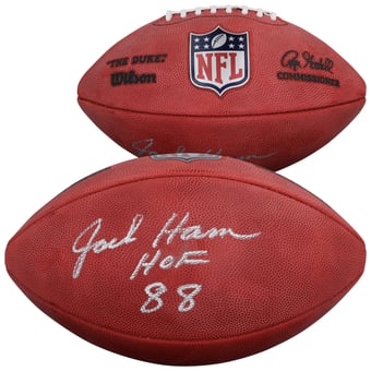 "Jack Ham Pittsburgh Steelers Autographed Duke Full Color Football with ""HOF 88"" Inscription"