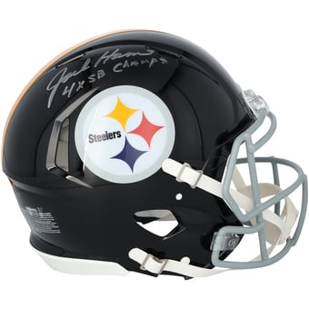Jack Ham Pittsburgh Steelers Autographed Riddell 1963-1976 Throwback Speed Authentic Helmet with "4X SB Champs" Inscription