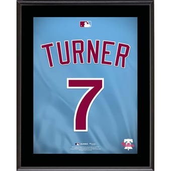 Trea Turner Philadelphia Phillies 10.5" x 13" Jersey Number Sublimated Player Plaque