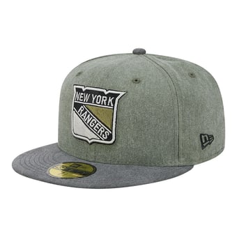 Men's New Era Olive/Black New York Rangers Roll Call 59FIFTY Fitted Hat