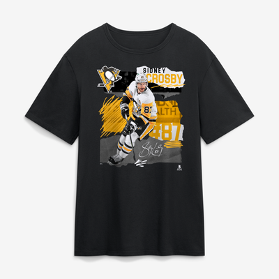 Men's Sidney Crosby Black Pittsburgh Penguins Fresh Ice T-Shirt
