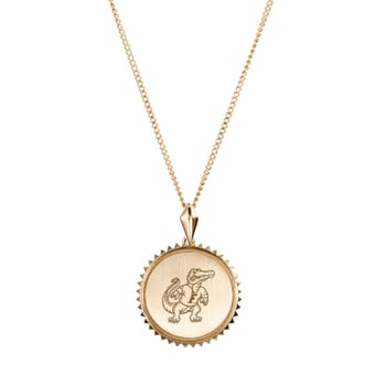 Kyle Cavan  Florida Gators Gold Sunburst Necklace