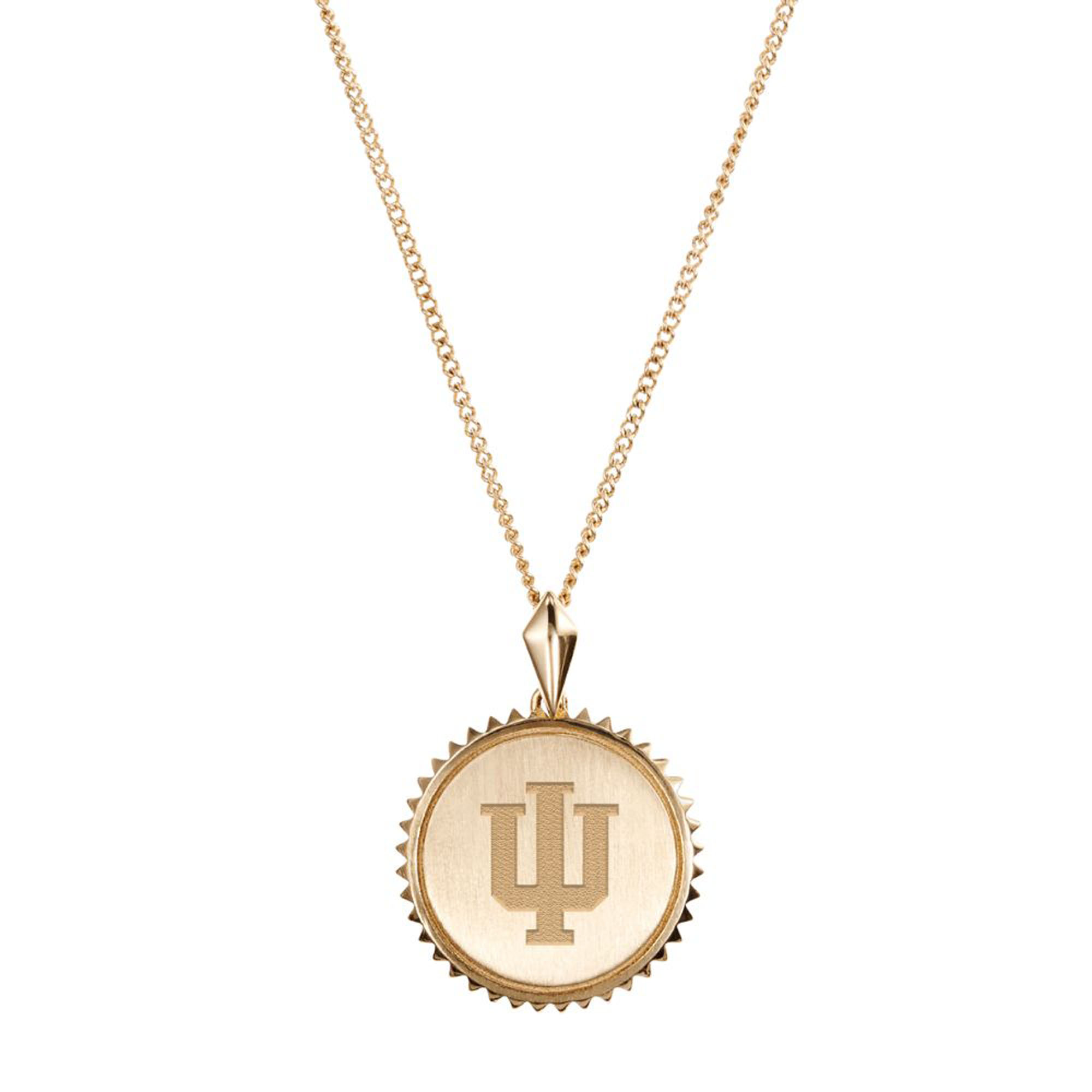Kyle Cavan  Indiana Hoosiers Gold Sunburst Necklace