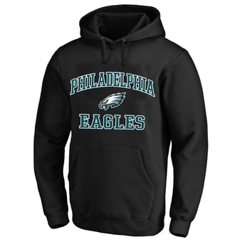 Men's Fanatics  Black Philadelphia Eagles Big & Tall Heart & Soul Hoodie