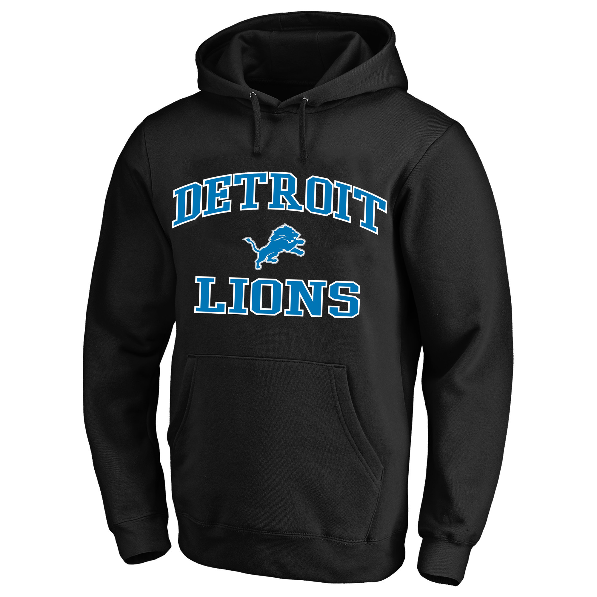 Men's Fanatics Black Detroit Lions Big & Tall Heart & Soul Hoodie