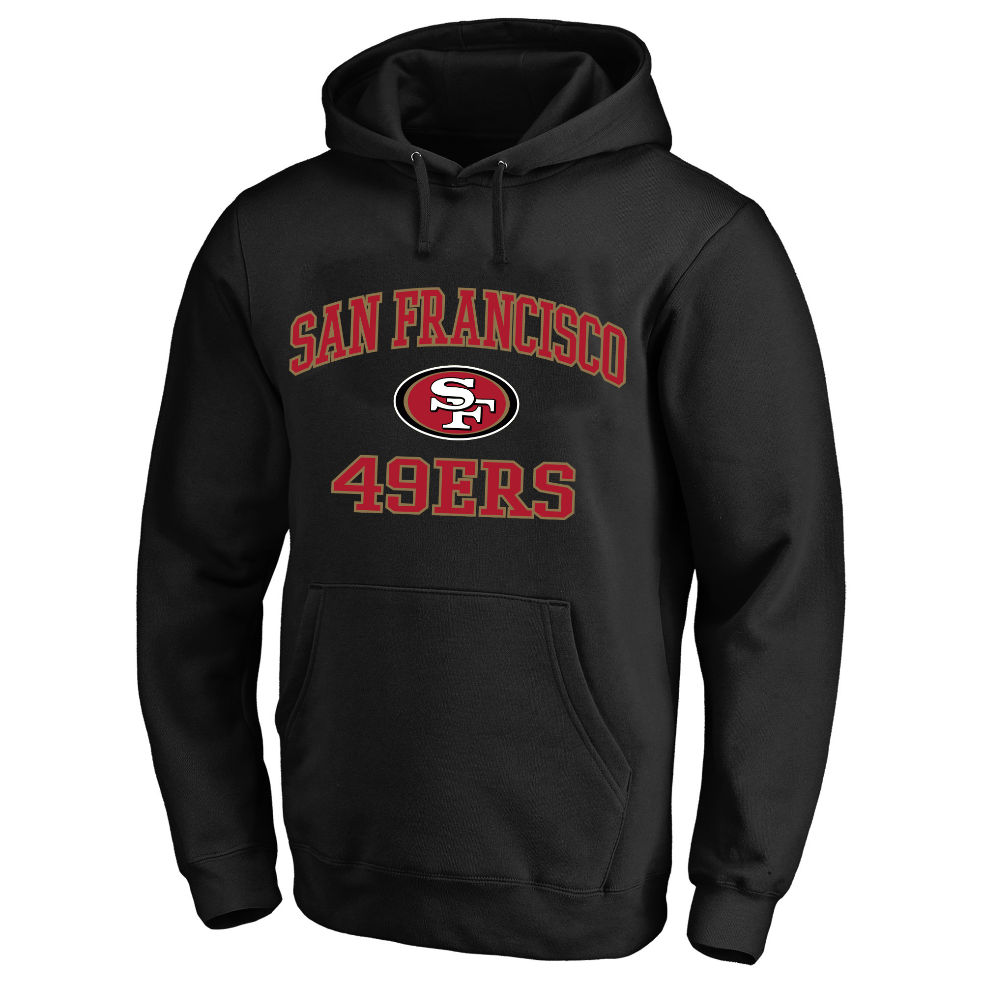 Fanatics Men's Big & Tall San Francisco 49ers Heart & Soul Pullover Graphic Fleece-Lined Hoodie - Black