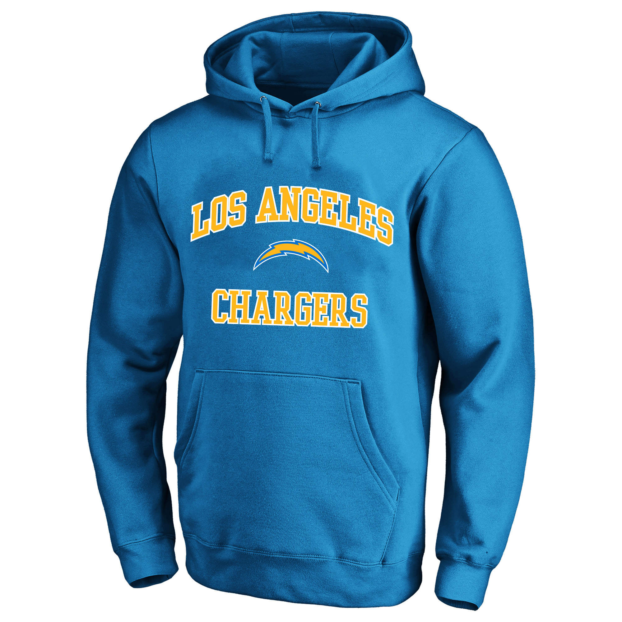 Men's Fanatics  Powder Blue Los Angeles Chargers Big & Tall Heart & Soul Hoodie