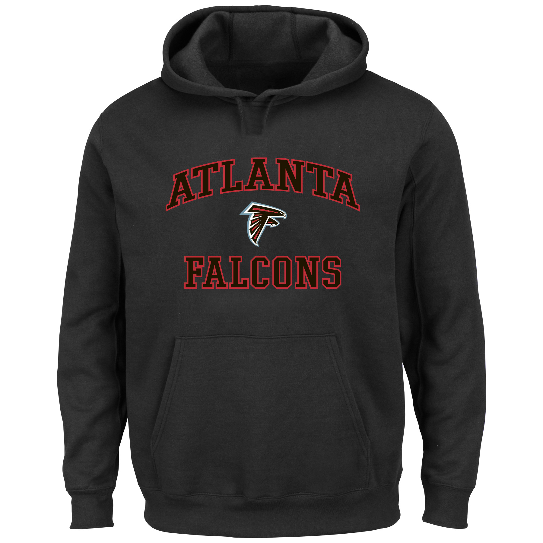 Men's Fanatics  Black Atlanta Falcons Big & Tall Heart & Soul Hoodie