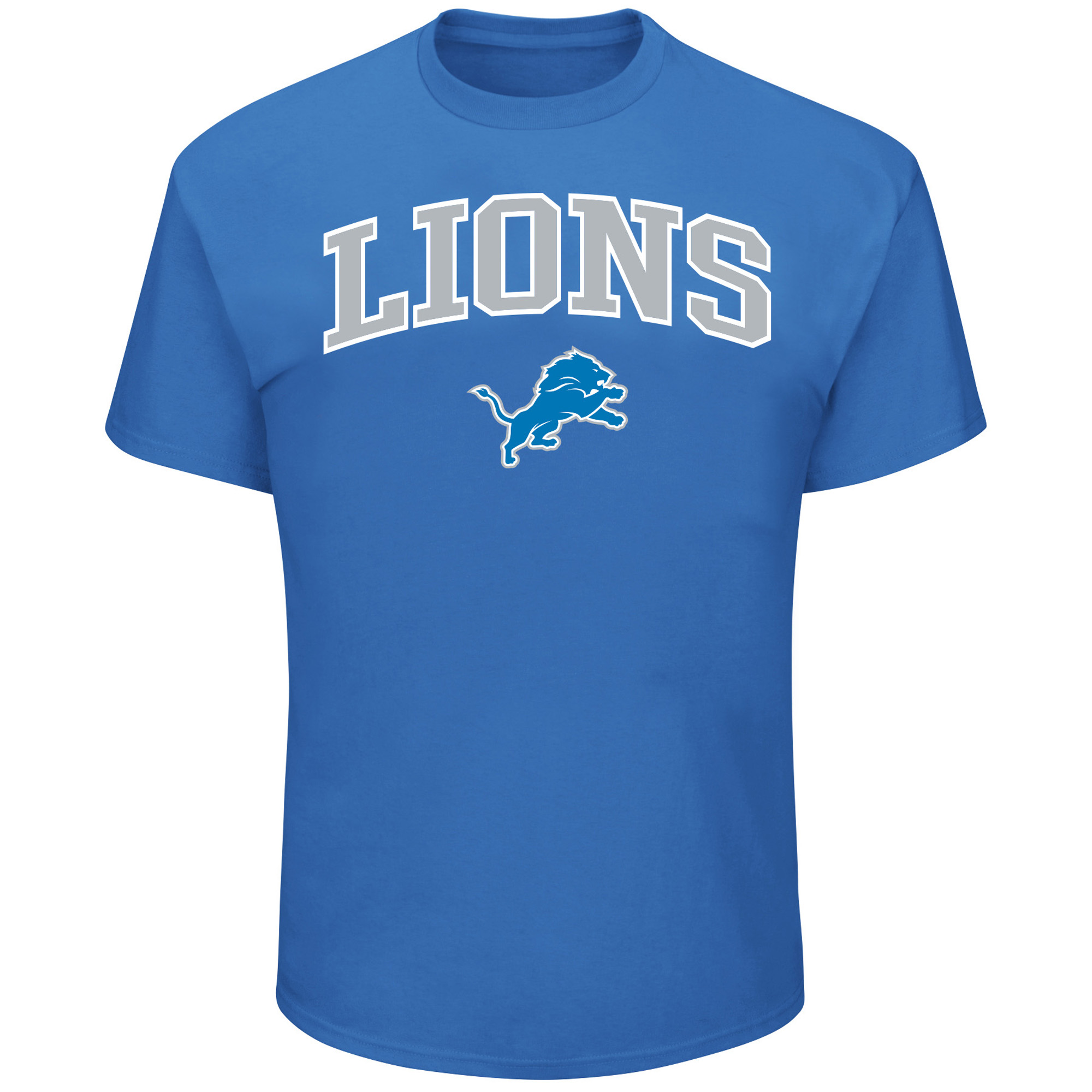 Fanatics Men's Blue Detroit Lions Big Tall Arch Logo T-Shirt - Blue