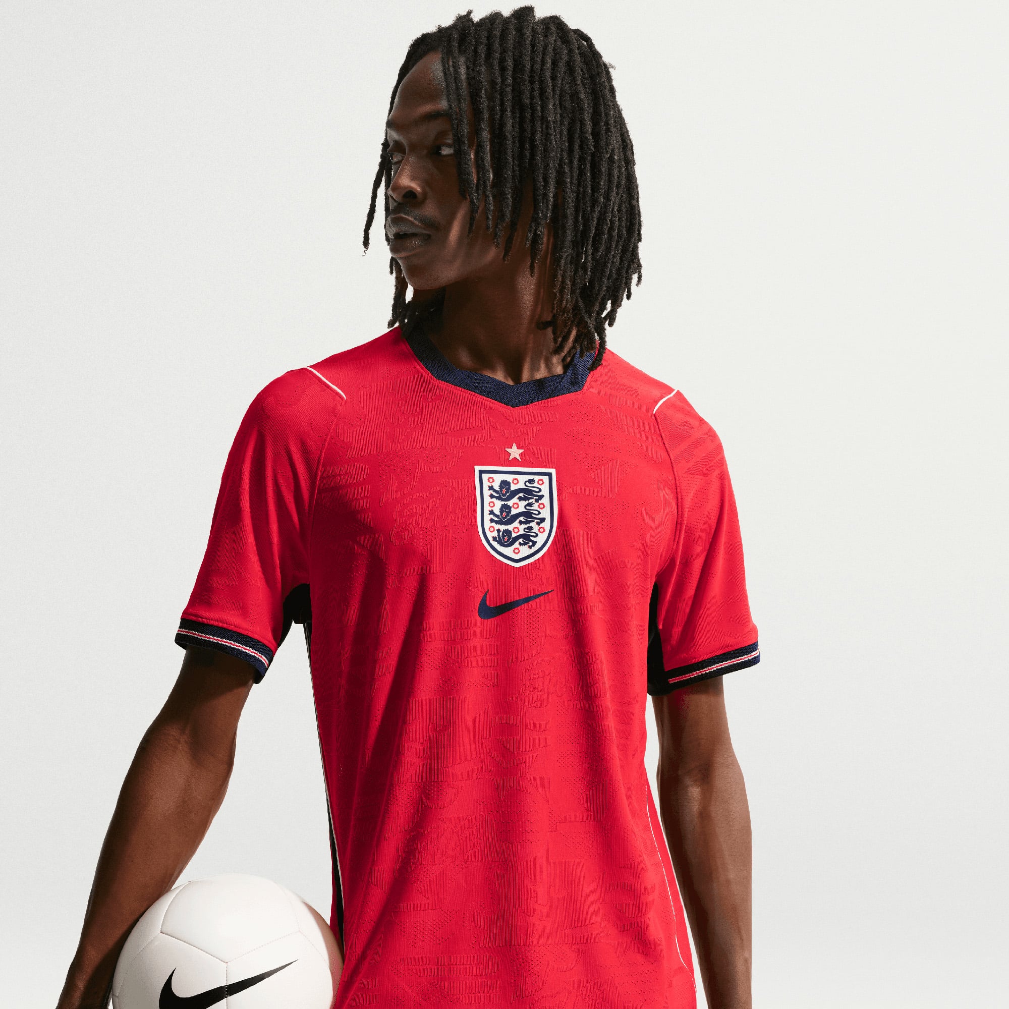 Men's Nike  Red England National Team 2026 Away Match Authentic Jersey