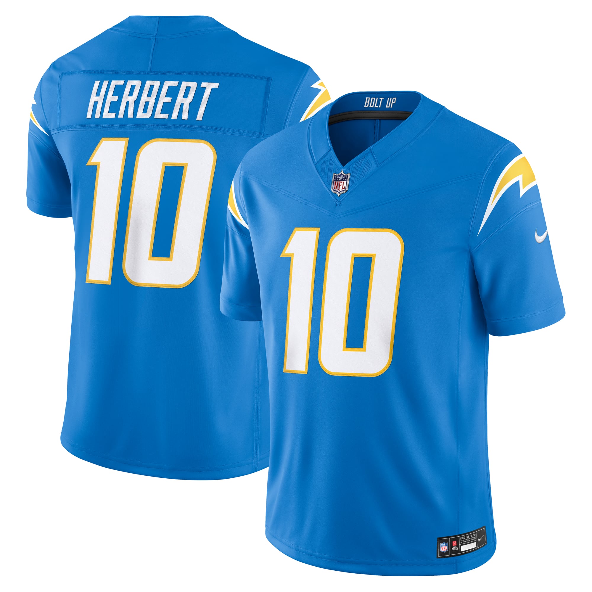 Camiseta Nike de local limitada de Los Angeles Chargers - Justin Herbert - Hombre