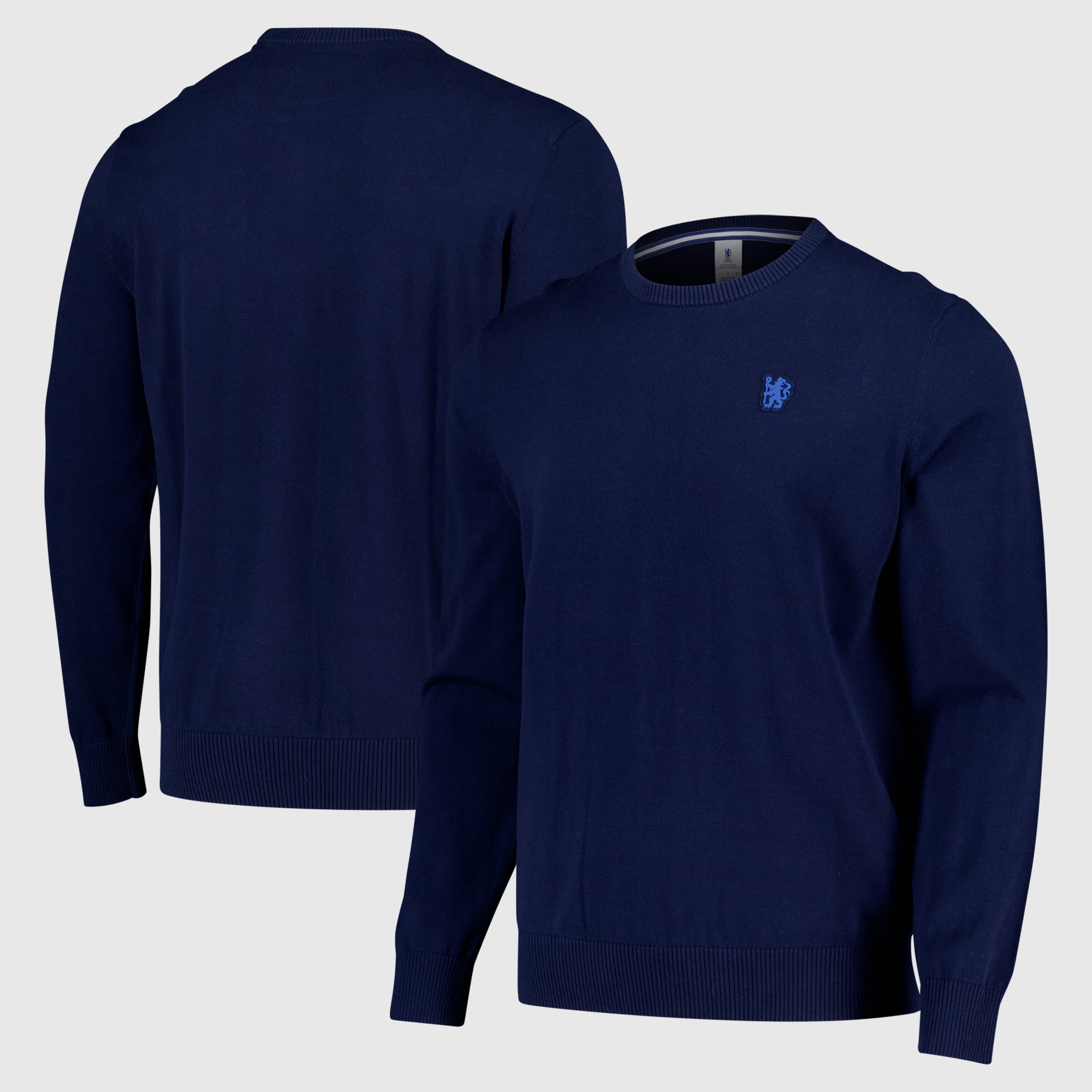 Pull Chelsea Core à col rond en maille - Bleu marine