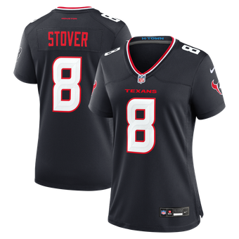 Women's Nike Cade Stover  Navy Houston Texans Team Game Jersey