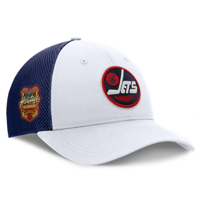 Men's Fanatics  White Winnipeg Jets 2026 NHL Heritage Classic Meshback Adjustable Hat