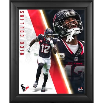 Nico Collins Houston Texans Framed 13" x 16" Radiance Collage