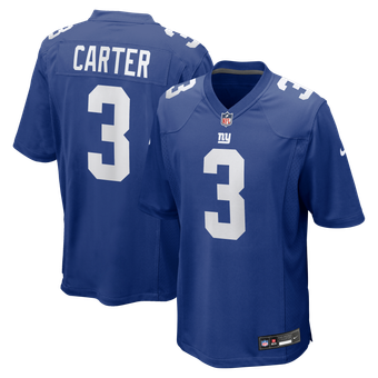 Men's Nike Abdul Carter  Royal New York Giants Team Game Jersey