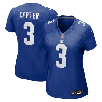 Women's Nike Abdul Carter  Royal New York Giants Team Game Jersey