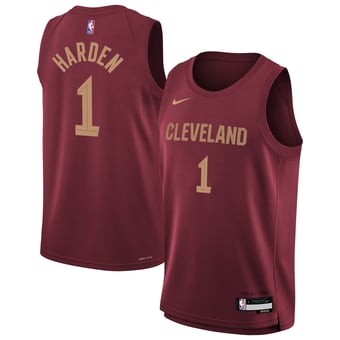 Youth Nike James Harden Wine Cleveland Cavaliers Swingman Jersey - Icon Edition