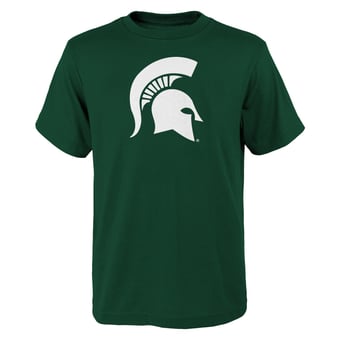 Youth Outerstuff Green Michigan State Spartans Primary Logo T-Shirt