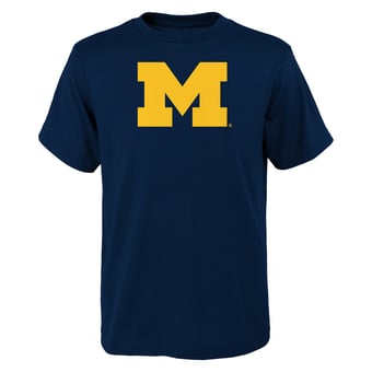 Youth Outerstuff Navy Michigan Wolverines Primary Logo T-Shirt