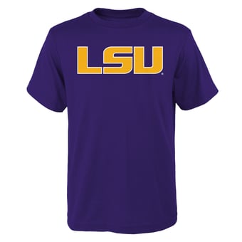 Youth Outerstuff Purple LSU Tigers Primary Logo T-Shirt