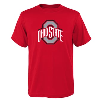 Youth Outerstuff Scarlet Ohio State Buckeyes Primary Logo T-Shirt