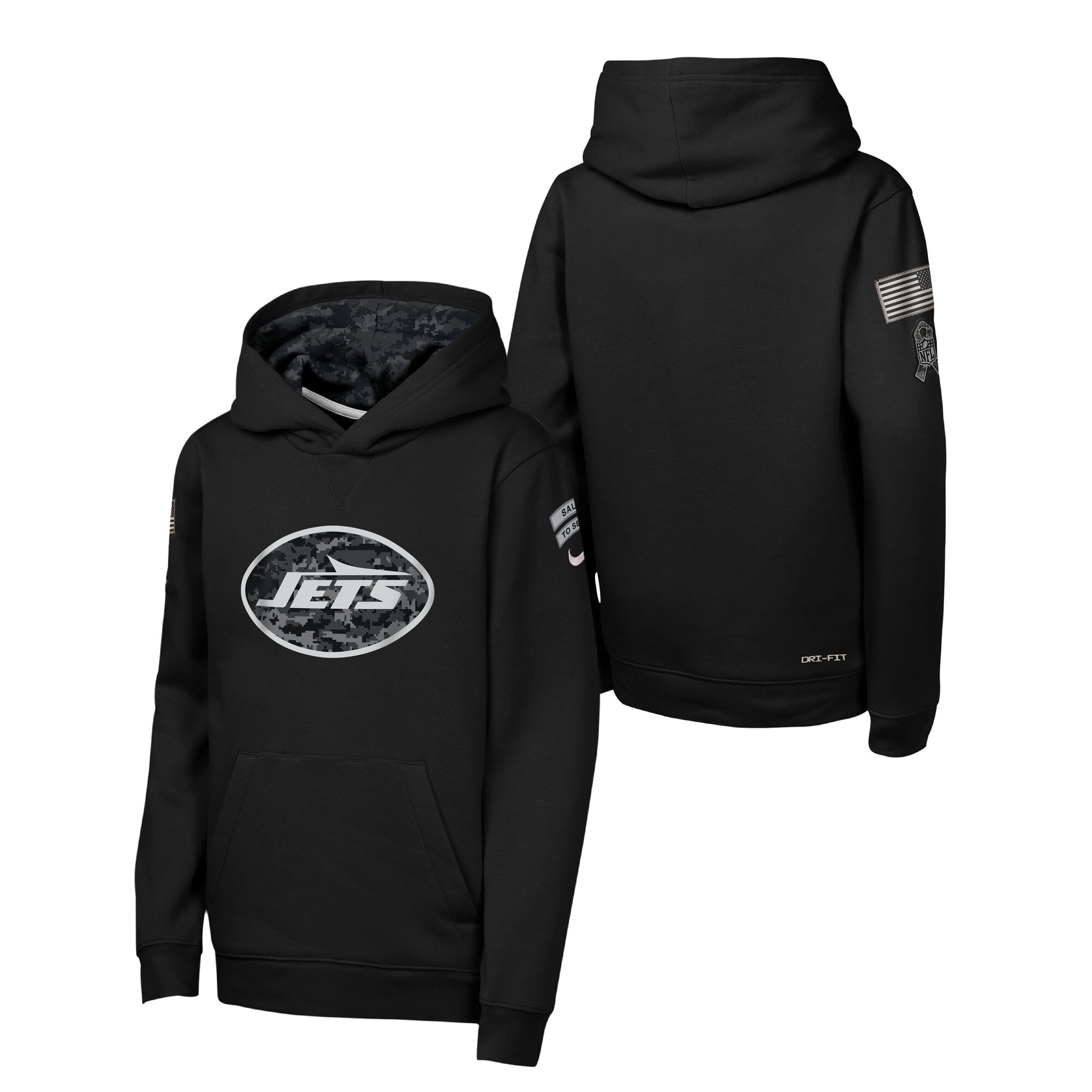 Sweat à capuche New York Jets Salute To Service Nike 2026 - Jeunes