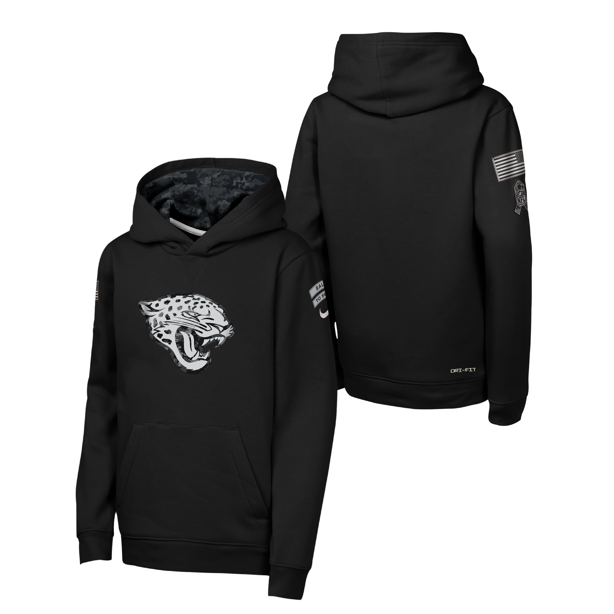 Sweat à capuche Jacksonville Jaguars Salute To Service Nike 2026 - Jeunes