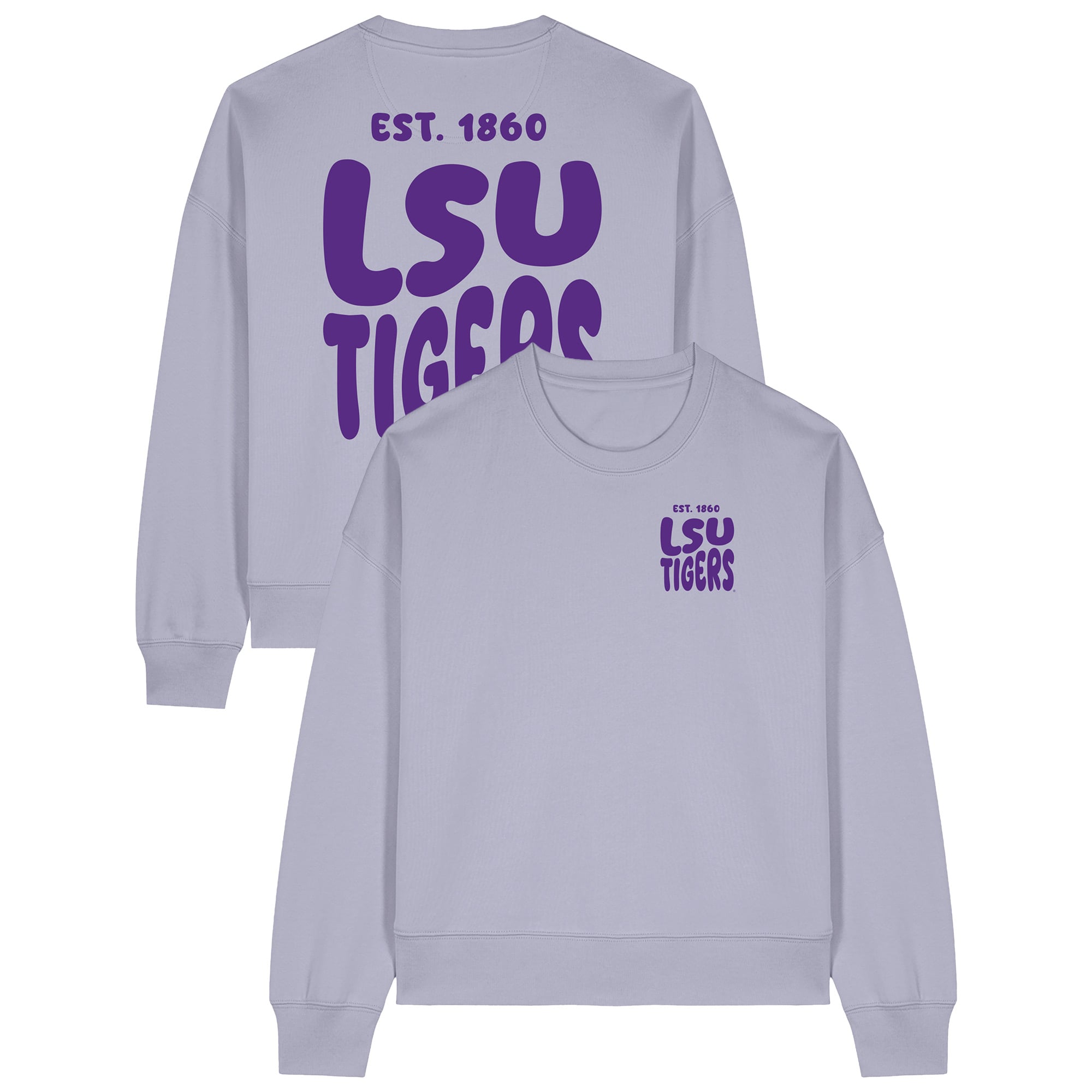 Women's Uscape Apparel  Purple LSU Tigers Cloud Sweatshirt