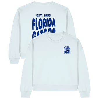 Women's Uscape Apparel  Light Blue Florida Gators Cloud Sweatshirt