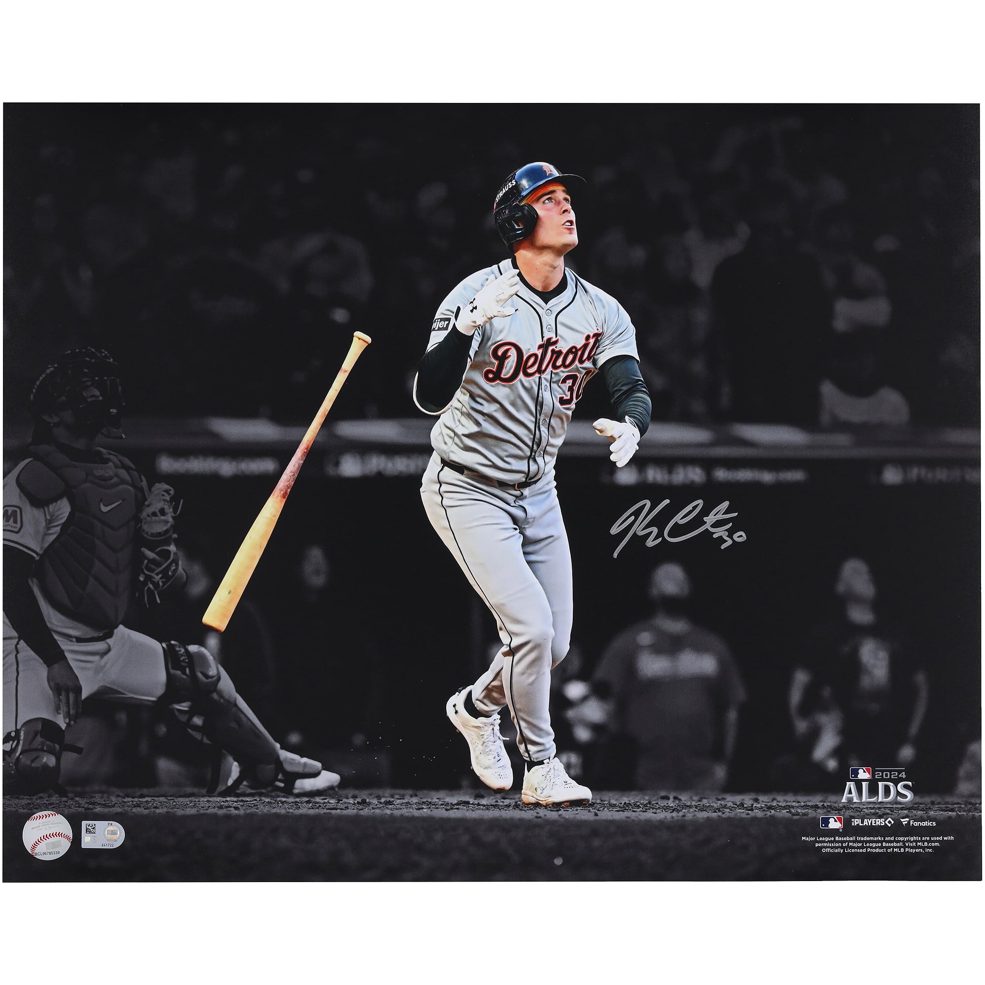 Kerry Carpenter Detroit Tigers Autographed 16" x 20" 2024 ALDS Game-Winning Home Run Spotlight Photograph
