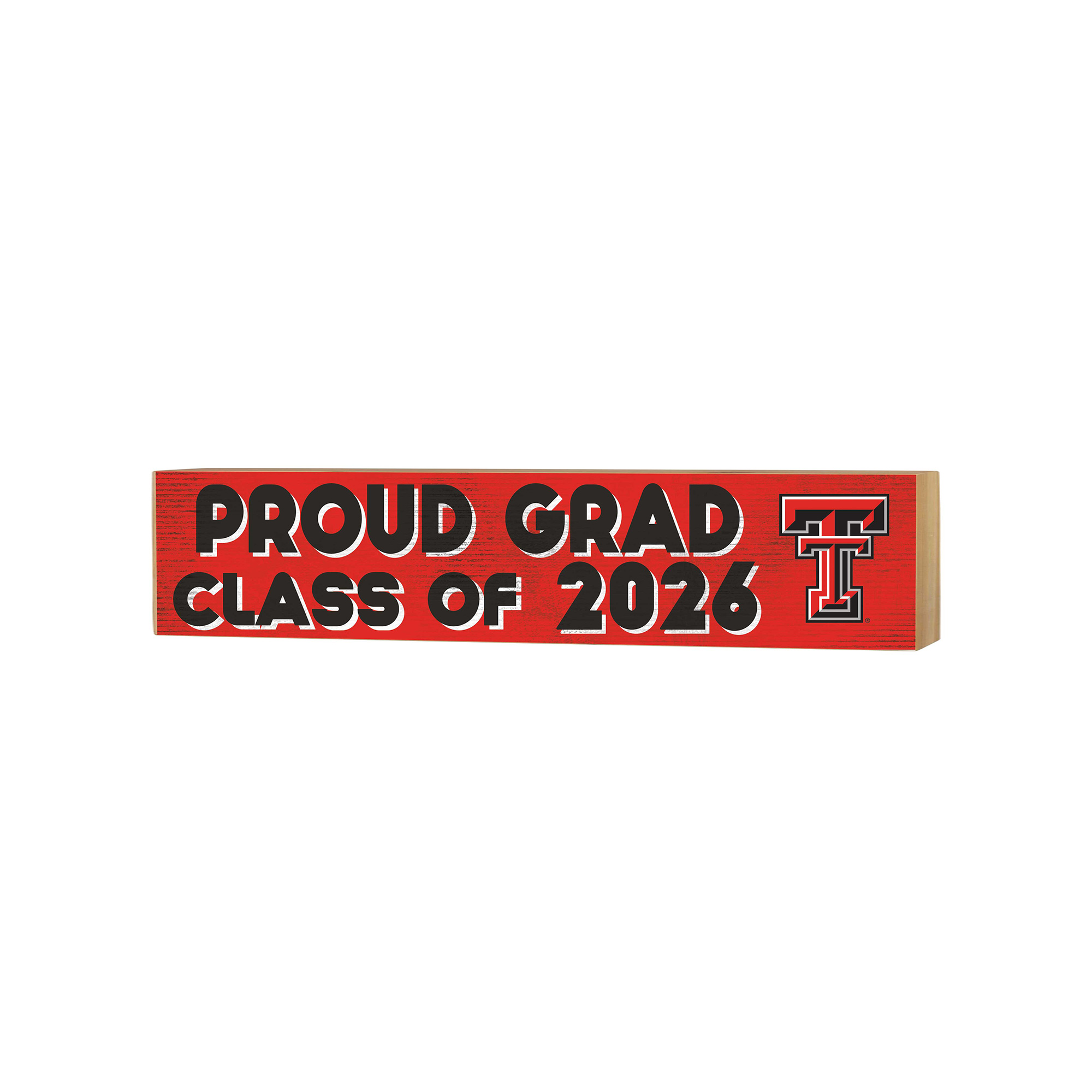 Jardine Texas Tech Red Raiders 3" x 13" Class Of Block Sign