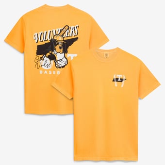 Men's  Tennessee Orange Tennessee Volunteers Drawn Mascot Baseball T-Shirt