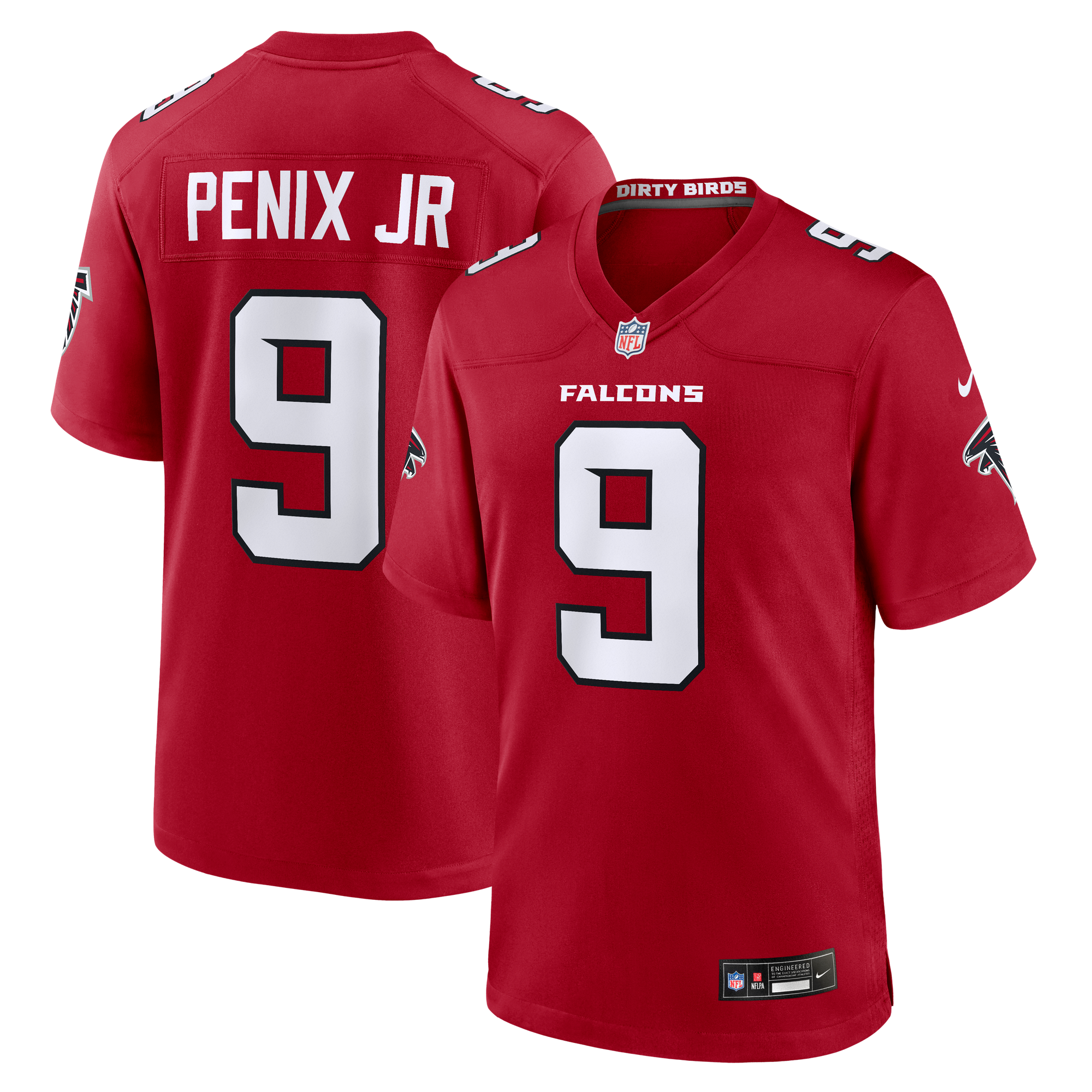 Atlanta Falcons Nike Game Home Jersey – Red – Michael Penix Jr. – Youth