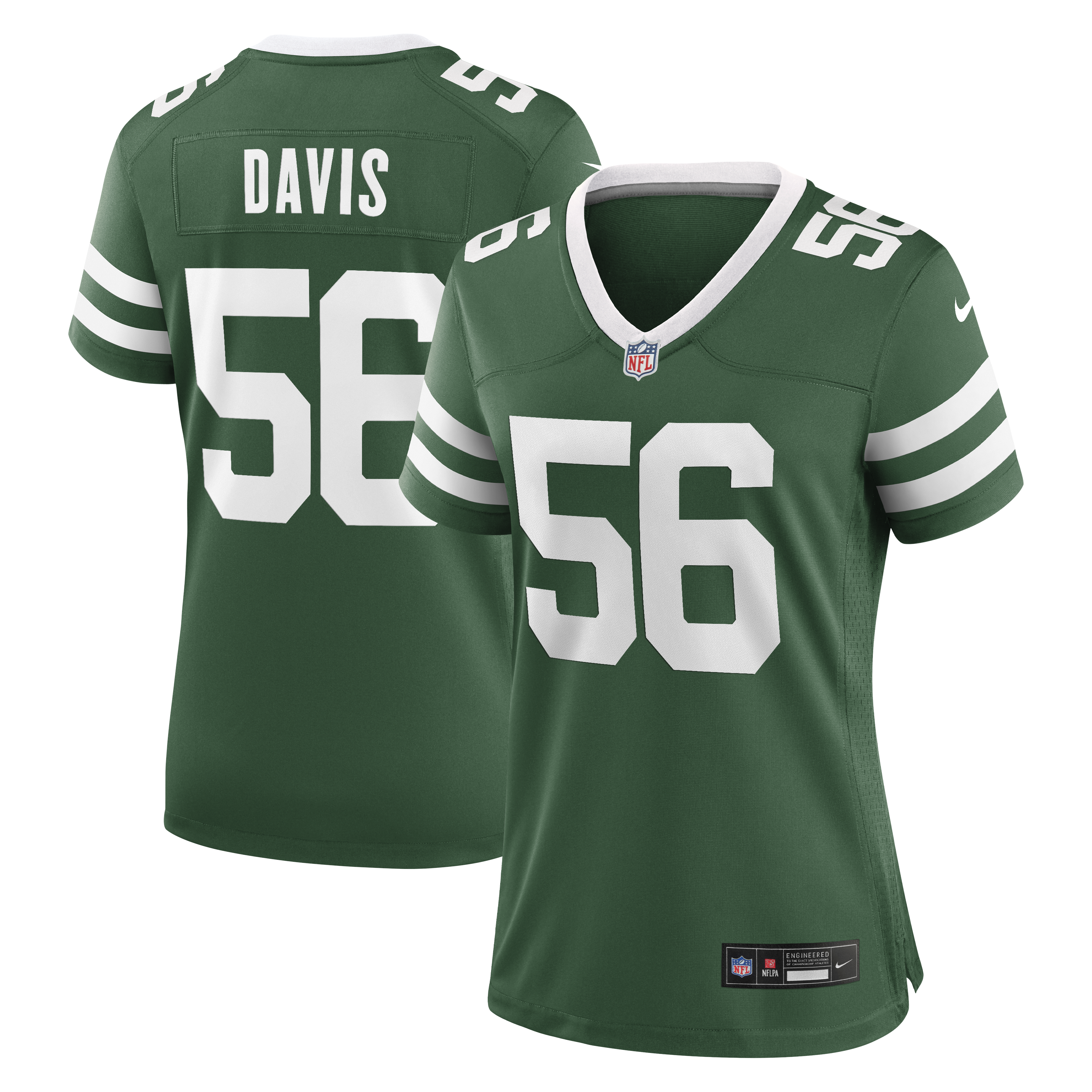 Women's Nike Demario Davis Legacy Green New York Jets Team Game Jersey