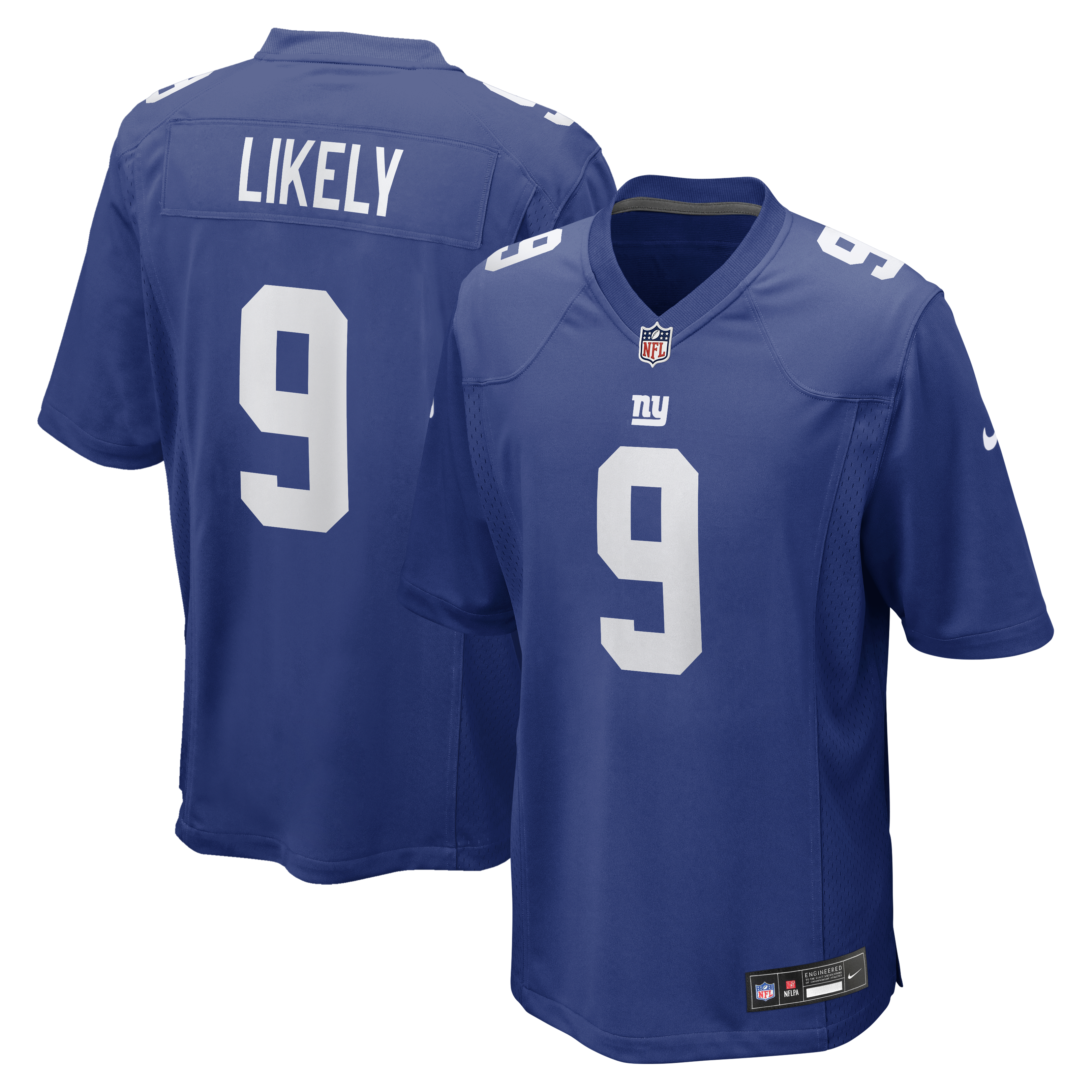 Men's Nike Isaiah Likely Royal New York Giants Team Game Jersey