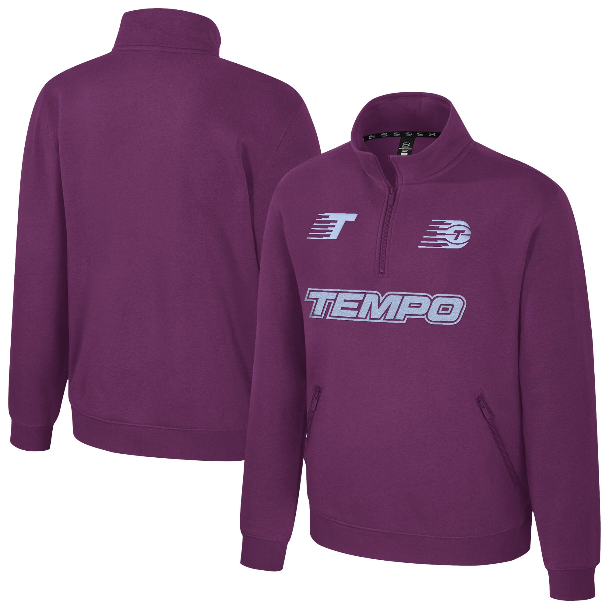 Unisex Stadium Essentials Purple Toronto Tempo First Team Trainer Quarter-Zip Jacket
