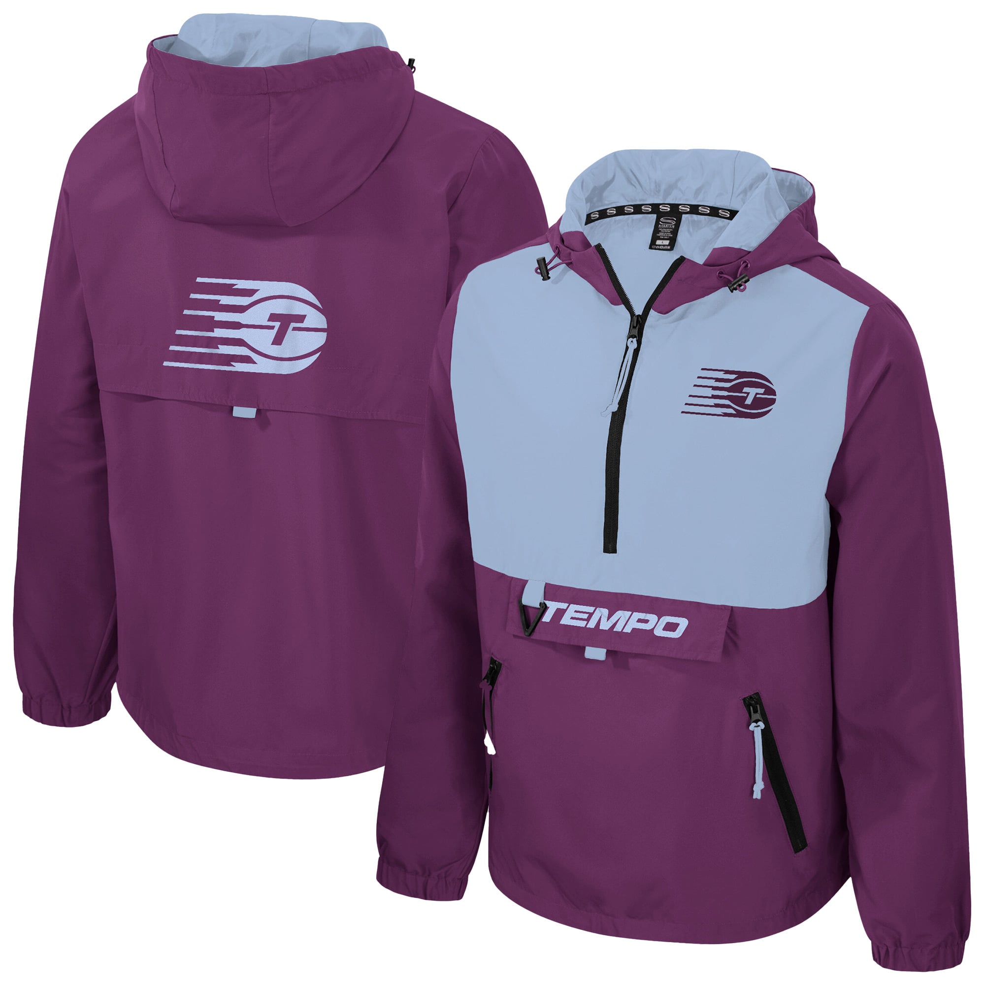 Unisex Stadium Essentials  Light Blue Toronto Tempo Legends Challenger Quarter-Zip Jacket