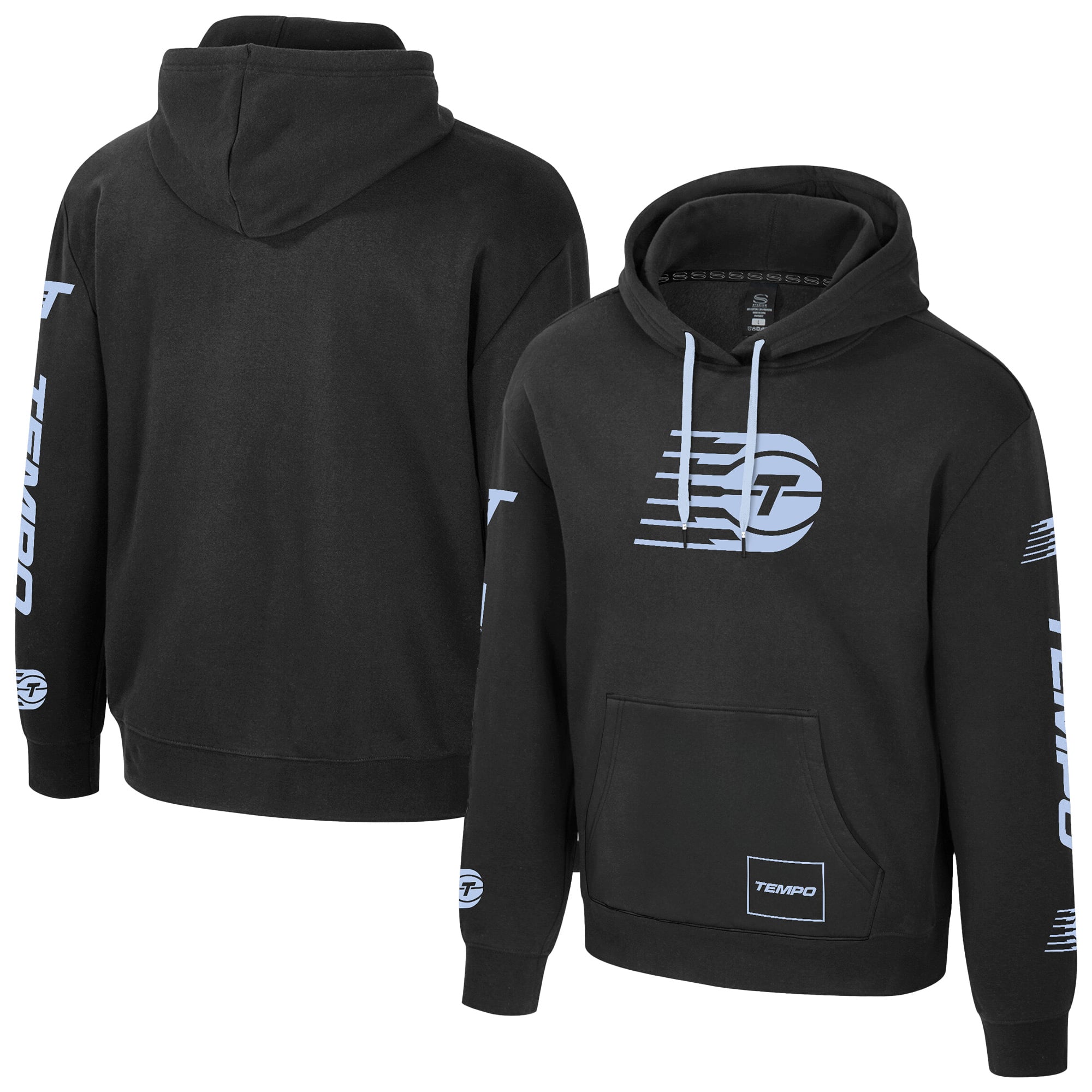 Unisex Stadium Essentials Black Toronto Tempo City Star Hoodie