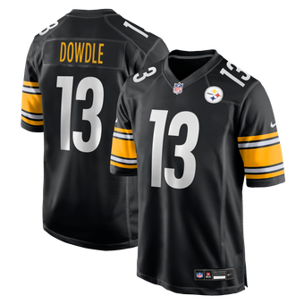 Men's Nike Rico Dowdle Black Pittsburgh Steelers Game Jersey