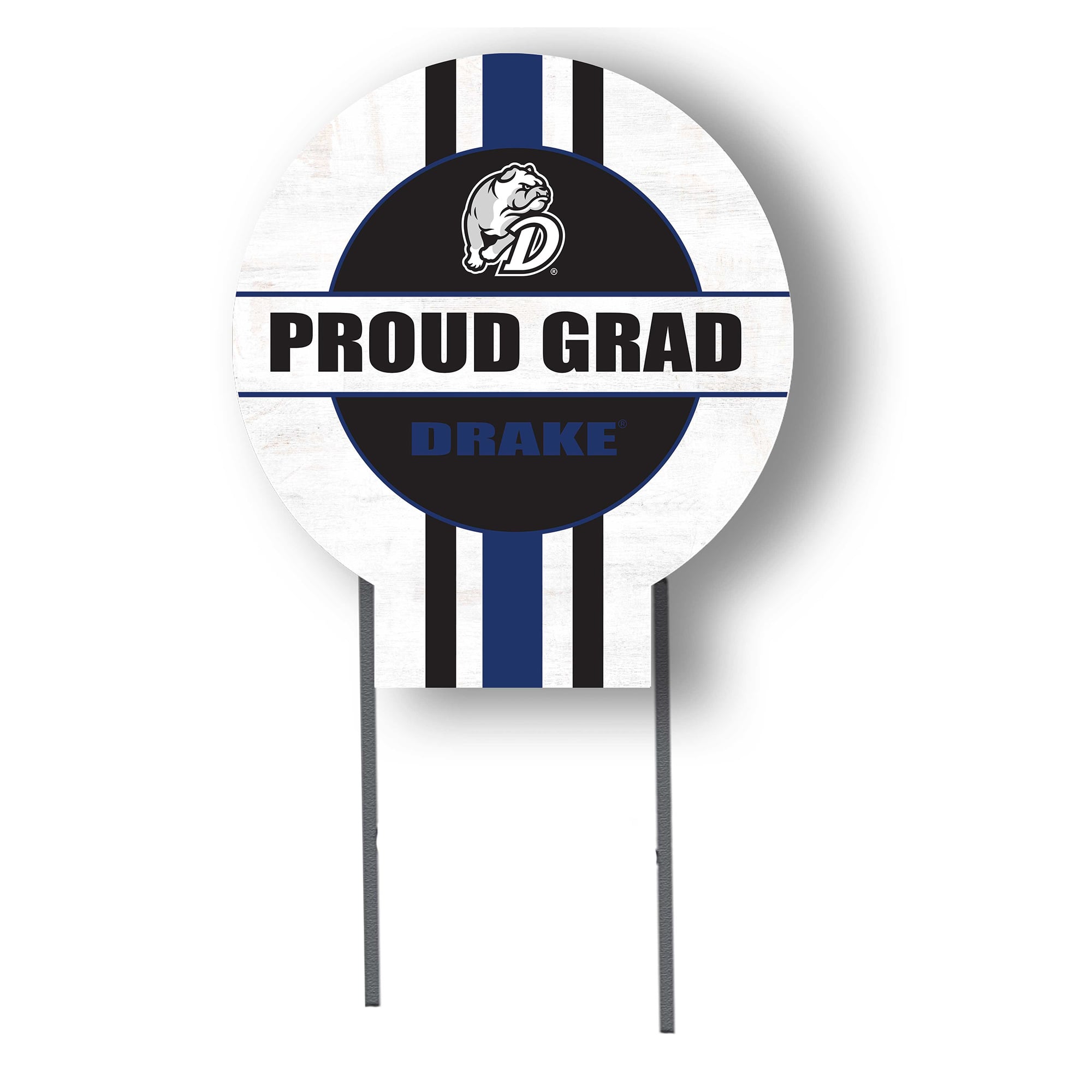 Jardine Drake Bulldogs 20" x 20" Proud Grad Circle Yard Sign with Stakes