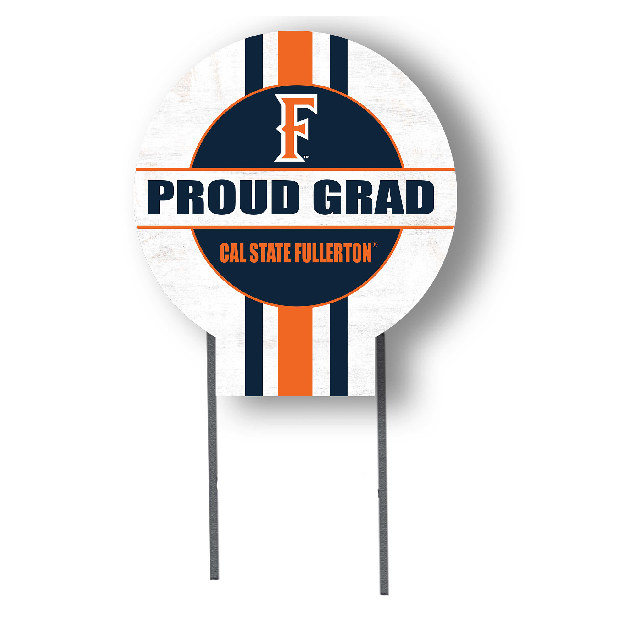 Jardine Cal State Fullerton Titans 20" x 20" Proud Grad Circle Yard Sign with Stakes
