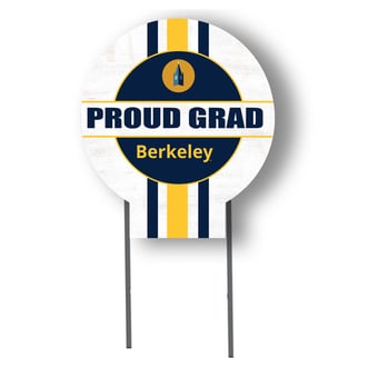 Jardine Cal Bears 20" x 20" Proud Grad Circle Yard Sign with Stakes
