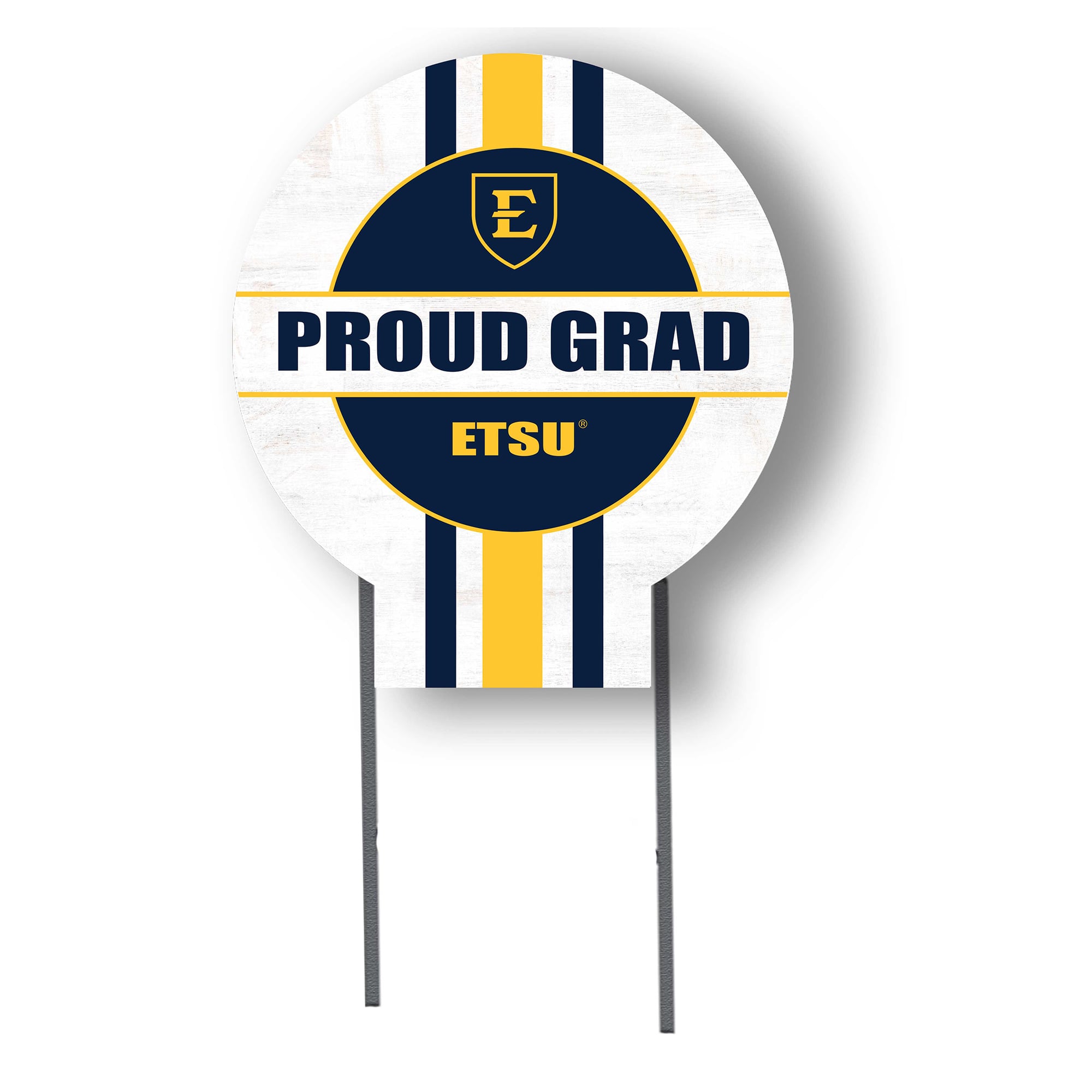 Jardine ETSU Buccaneers 20" x 20" Proud Grad Circle Yard Sign with Stakes