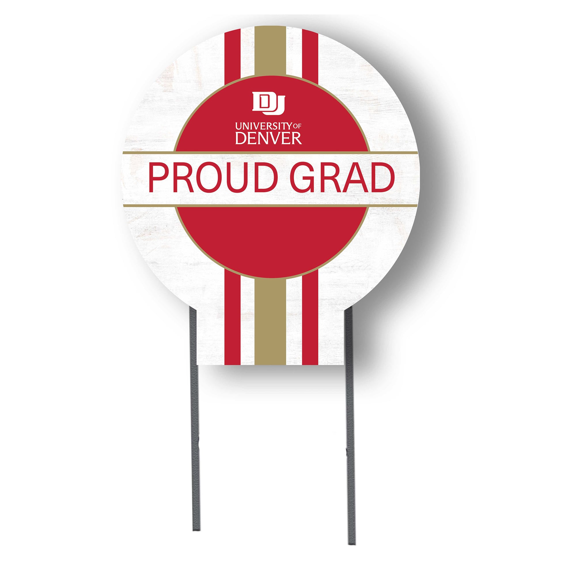 Jardine Denver Pioneers 20" x 20" Proud Grad Circle Yard Sign with Stakes